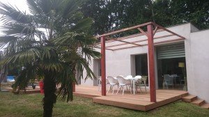 terrasse et pergolas avec éclairage intégré